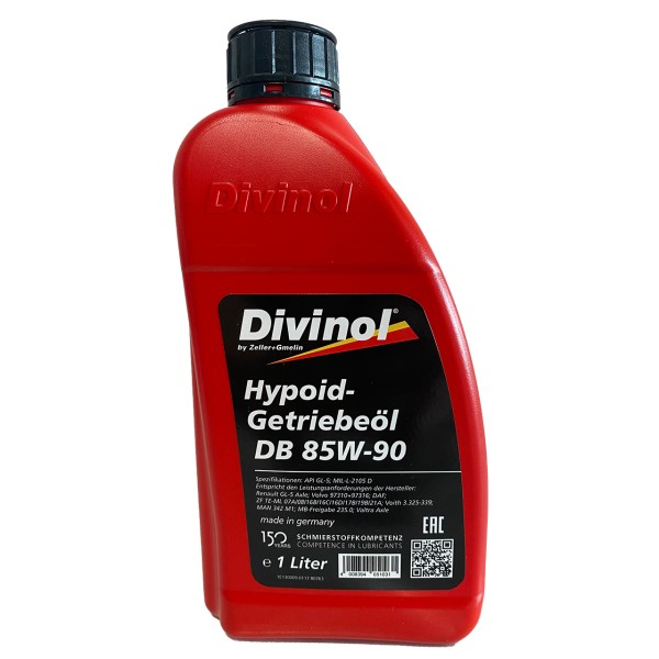 Zeller & Gmelin Divinol Hypoid-Getriebeöl DB 90 85W-90 - 1L Dose