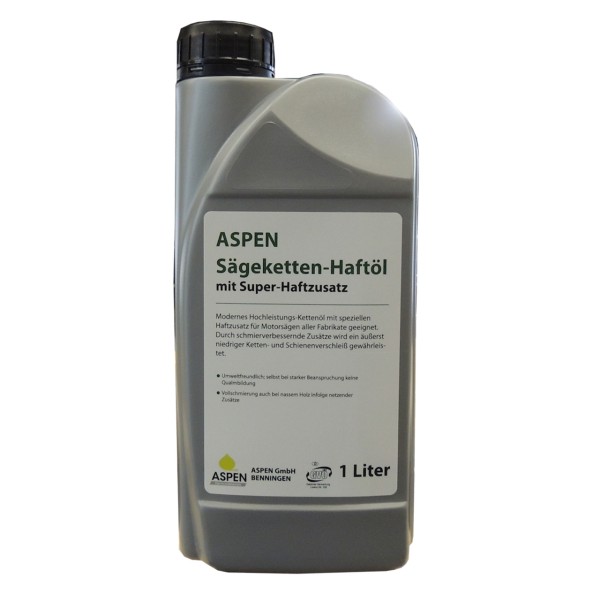 Aspen Mineralisches Kettenöl 1L Flasche  oelluxx24 – Schmierstoffe.  Einfach. Gut.
