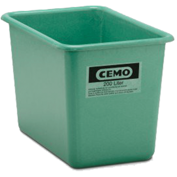 Cemo GFK Rechteckbehälter 200 l hoch Standard grün - Stück