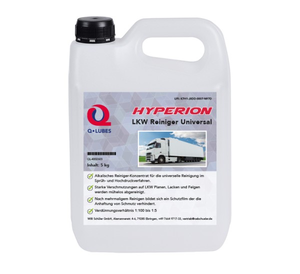 q-lubes Hyperion LKW Reiniger Universal - 5kg Kanne