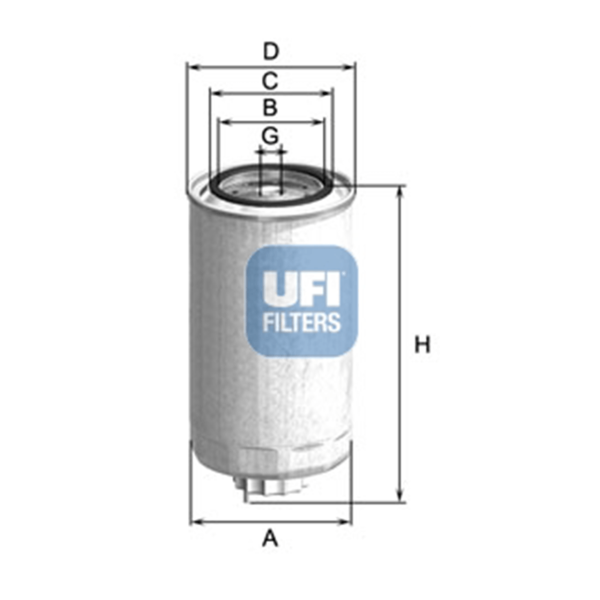 Ufi Kraftstofffilter 24.500.00 - Stück