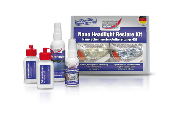 bluechem Nano Scheinwerfer-Aufbereitungs Kit - Set