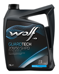 Wolf Oil Guardtech 20W50 SHPD - 5L Kanne